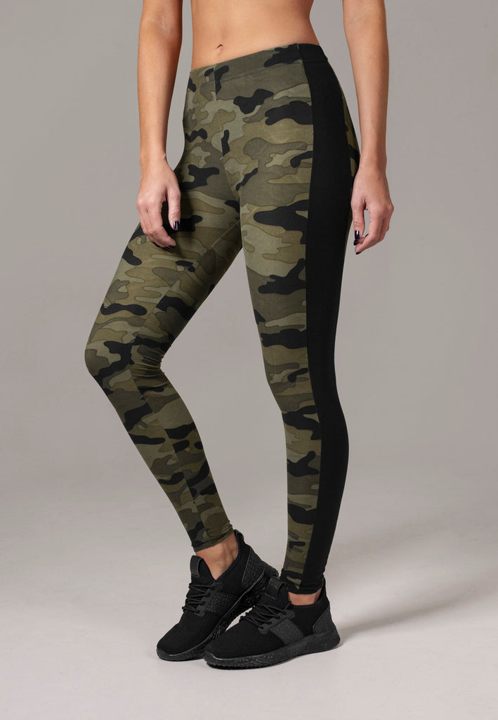 Ladies Camo Stripe Leggings