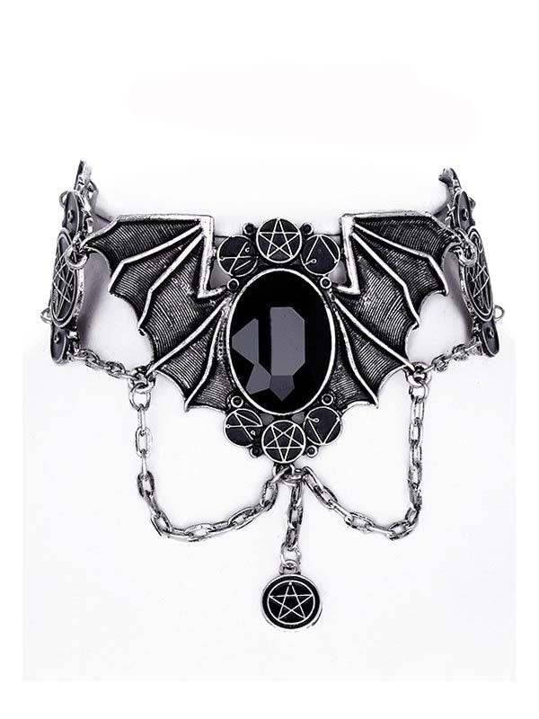 Silver Bat Choker