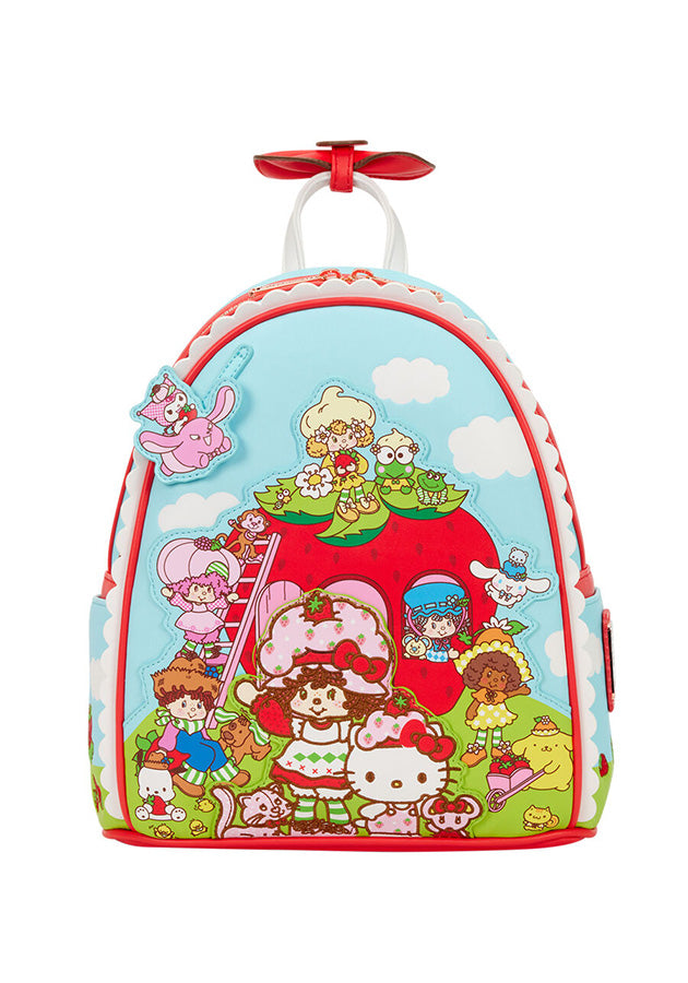 Loungefly Hello Kitty & Friends x Strawberry Shortcake Geurige Rugzak met 3D Strik
