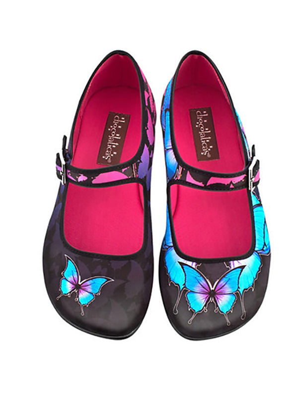 Hot Chocolate Design Schoenen Donkere Vlinder - Vegan, Comfortabel en Verstelbaar