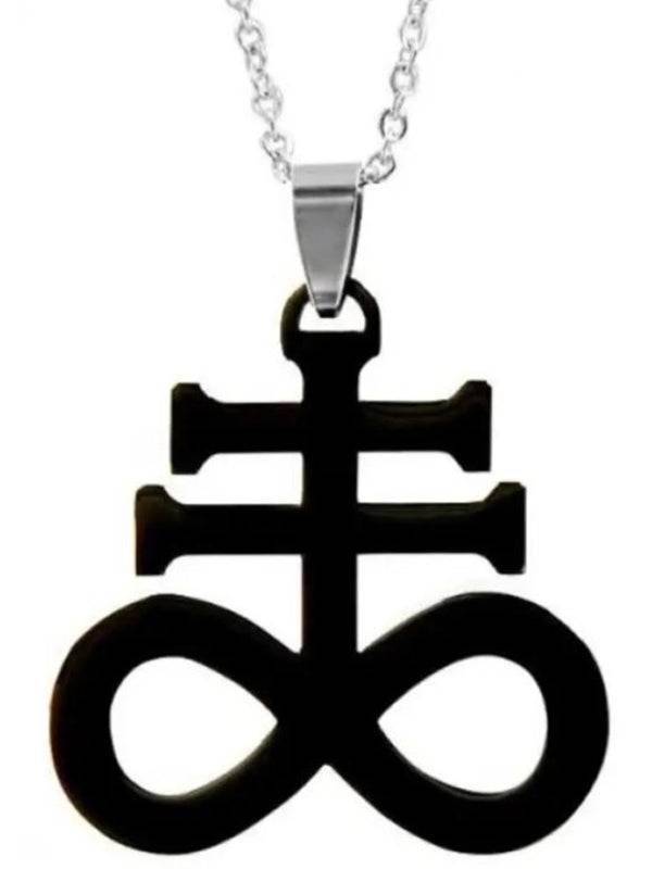 Leviathan Roestvrijstalen Halsketting 46 Cm met Hanger van 3,8 Cm x 4,5 Cm