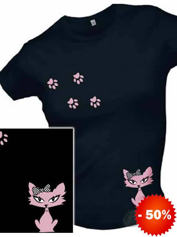 Pink Kitty T-Shirt M