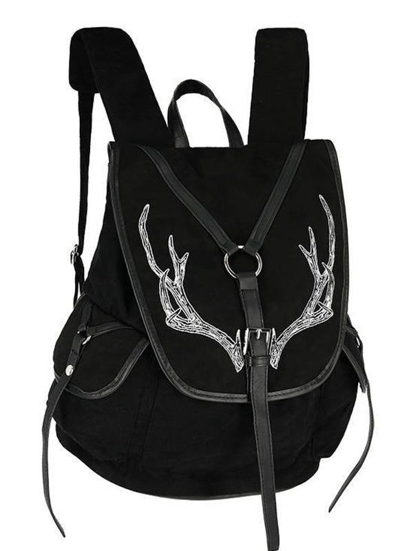 Sac à Dos gothique Black Antlers Restyle - Divine-Darkness