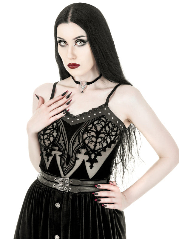 Bodysuit/Top Dark Altar - DivineDarkness- Online shop voor Gothic en Alternatieve Kleding!