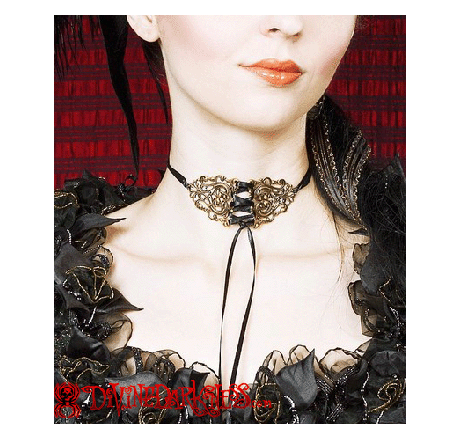 Antique Gothic Corset Choker - DivineDarkness- Online shop voor Gothic en Alternatieve Kleding!