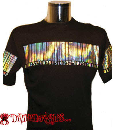 Girlie Barcode Top - DivineDarkness- Online shop voor Gothic en Alternatieve Kleding!