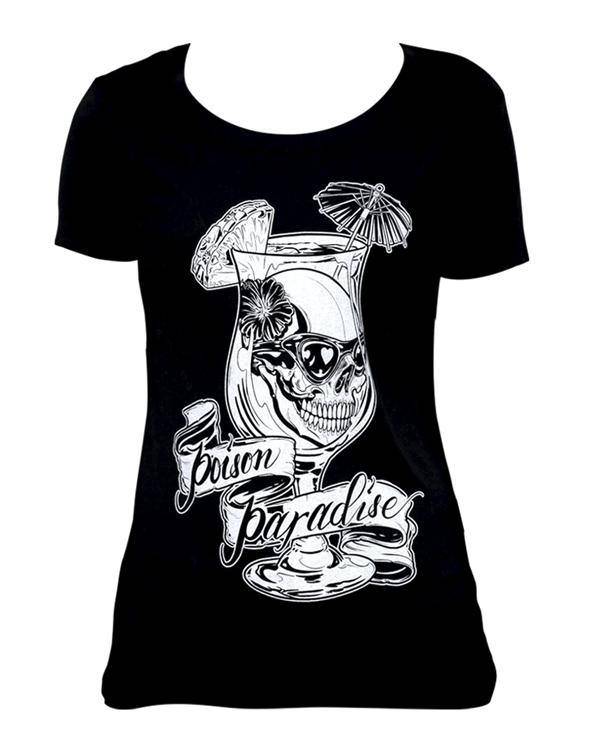 Poison Paradise Loose Tee - DivineDarkness- Online shop voor Gothic en Alternatieve Kleding!