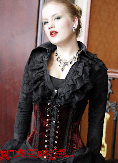 Morgain Underbust Corset - DivineDarkness- Online shop voor Gothic en Alternatieve Kleding!