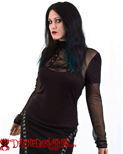 Tess Top - DivineDarkness- Online shop voor Gothic en Alternatieve Kleding!