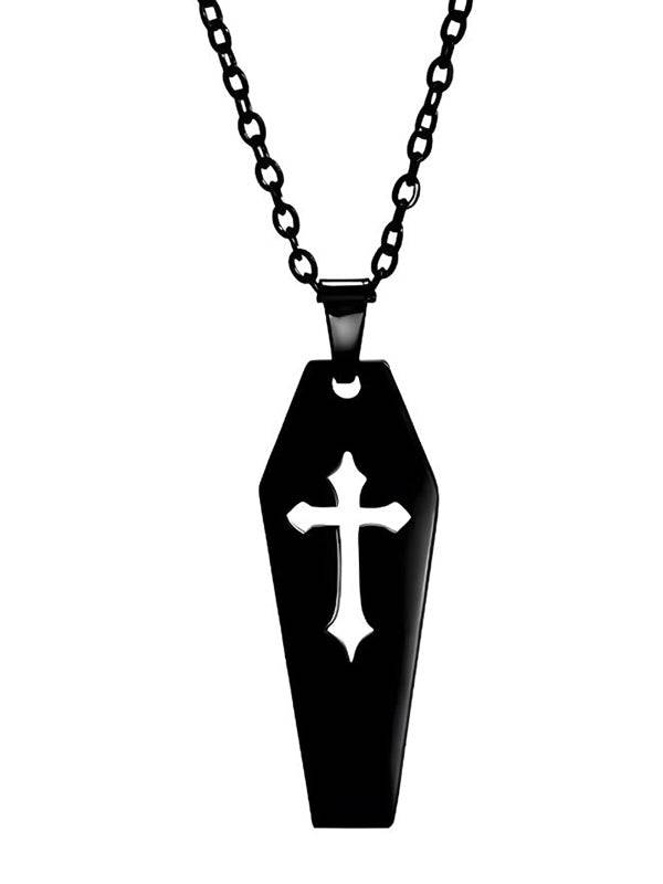 Coffin Black Necklace
