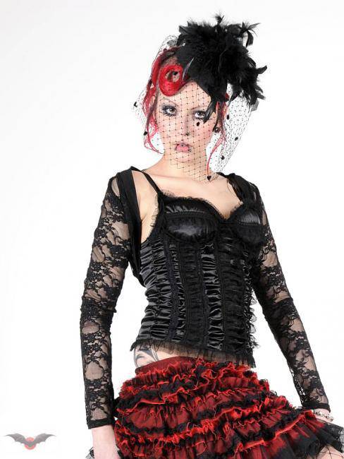 Lace Bolero M - DivineDarkness- Online shop voor Gothic en Alternatieve Kleding!