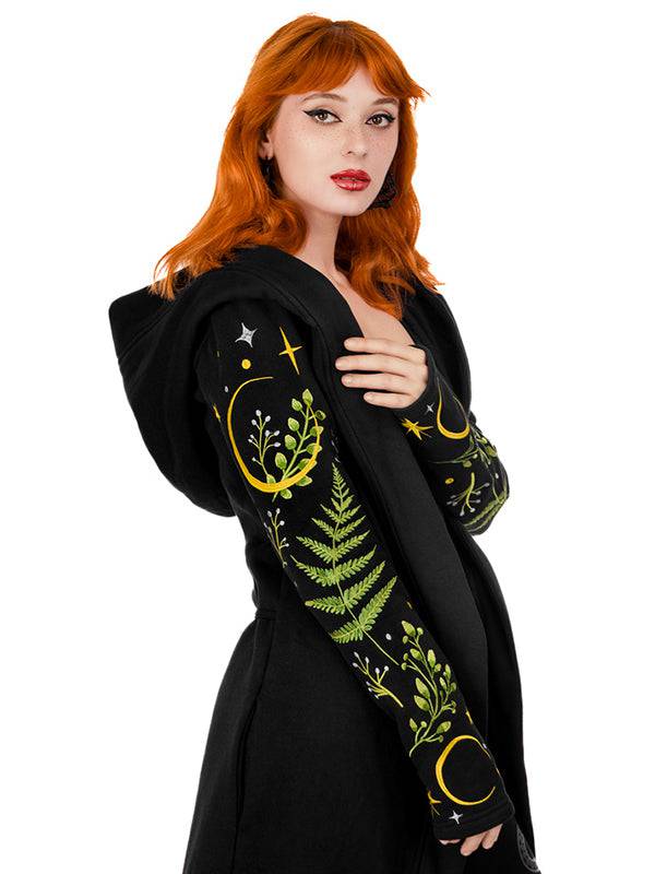 Pagan Herbal Hoodie Jas - DivineDarkness- Online shop voor Gothic en Alternatieve Kleding!