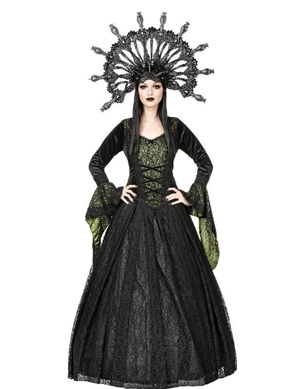 Empress Olive Gothic Jurk - DivineDarkness- Online shop voor Gothic en Alternatieve Kleding!