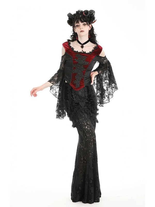 Dramatic Top - DivineDarkness- Online shop voor Gothic en Alternatieve Kleding!