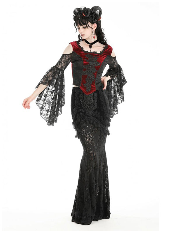 Dramatic Top - DivineDarkness- Online shop voor Gothic en Alternatieve Kleding!