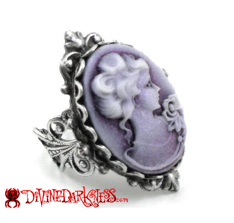 Gothic cameo ring