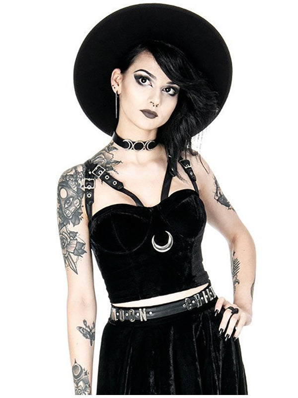 Gothic Moon Harness Top Restyle